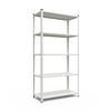 Regál 184x95x34 biely Metkas, Elegant-1, 250 kg, 5 políc, lakovaný, kovovy