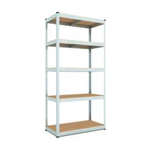 Regál 180x90x30 Metkas, Budget ZM, 875 kg, 5 políc, MDF, zinkovaný, kovovy