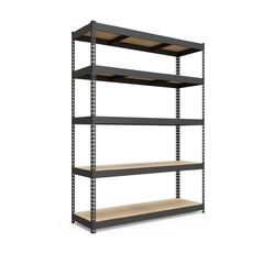 Regál 216x140x50 Metkas, Titan LM, 1500 kg, 5 políc, MDF, lakovaný, kovovy