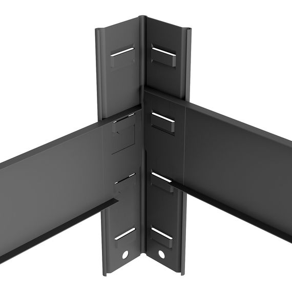 Regál 180x90x30 Metkas, Budget LM, 875 kg, 5 políc, MDF, lakovaný, kovovy, regal 10