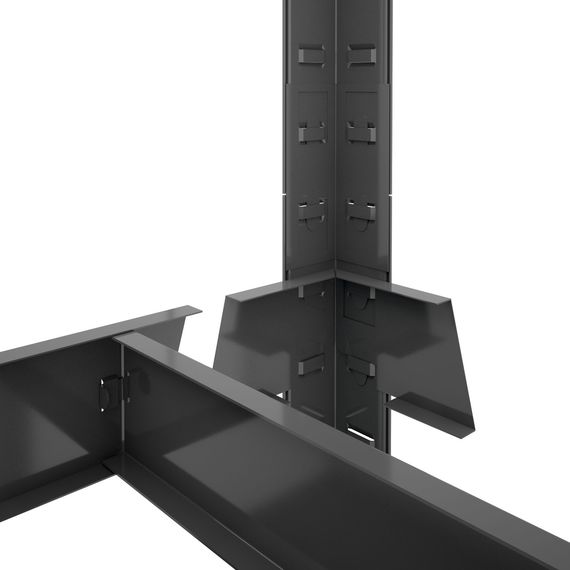 Regál 180x60x40 Metkas, Budget LM, 875 kg, 5 políc, MDF, lakovaný, kovovy, regal 12