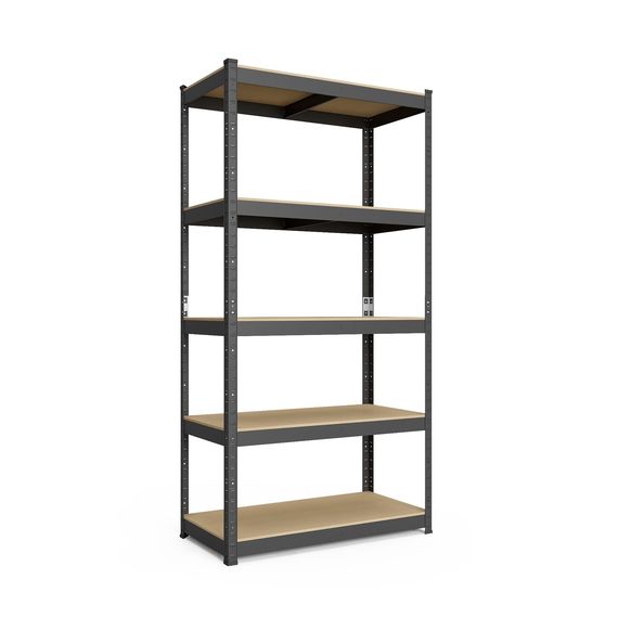 Regál 180x90x30 Metkas, Budget LM, 875 kg, 5 políc, MDF, lakovaný, kovovy