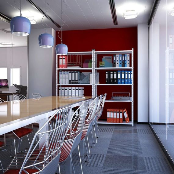 Regál 184x95x44 biely Metkas, Elegant-2, 250 kg, 5 políc, lakovaný, kovovy, regal 4