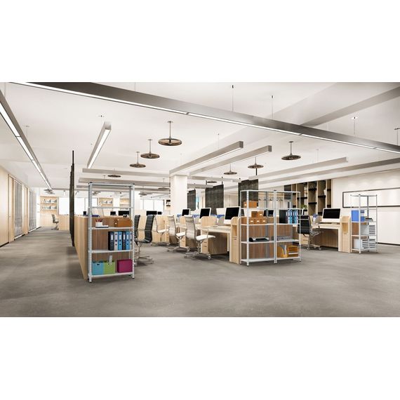 Regál 170x75x30 biely Metkas, REK-2, 175 kg, 5 políc, lakovaný, kovovy, regal 3