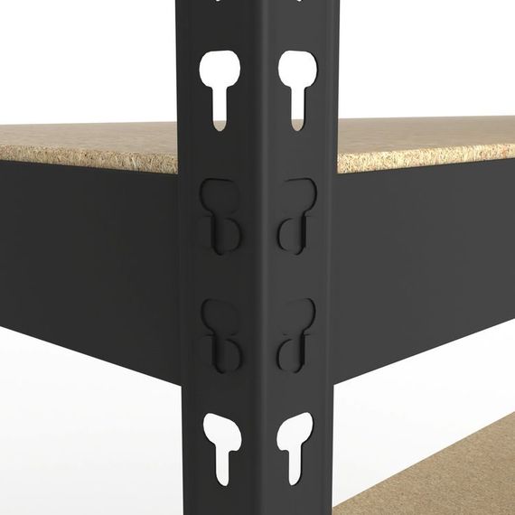 Regál 180x160x50 Metkas, Titan LM, 1200 kg, 4 police, MDF, lakovaný, kovovy, regal 5