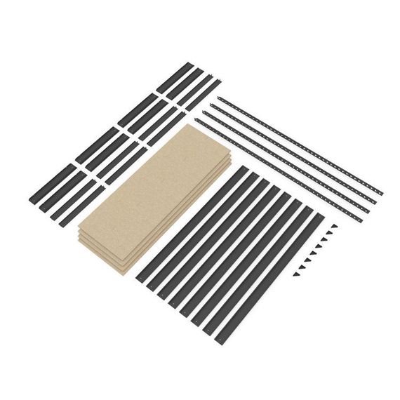 Regál 180x120x50 Metkas, Titan LM, 1200 kg, 4 police, MDF, lakovaný, kovovy, regal 10