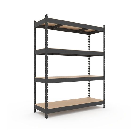 Regál 180x140x50 Metkas, Titan LM, 1200 kg, 4 police, MDF, lakovaný, kovovy