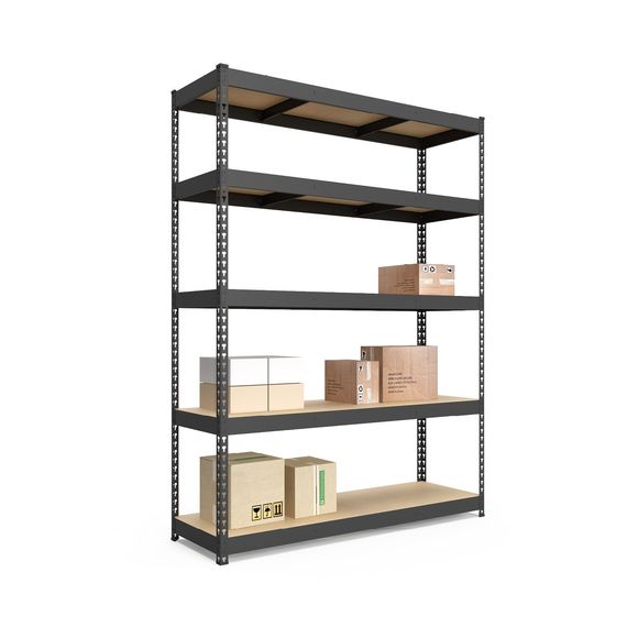 Regál 216x140x50 Metkas, Titan LM, 1500 kg, 5 políc, MDF, lakovaný, kovovy, regal 5