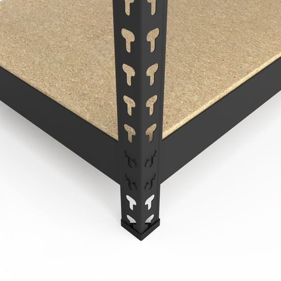 Regál 216x140x50 Metkas, Titan LM, 1500 kg, 5 políc, MDF, lakovaný, kovovy, regal 7