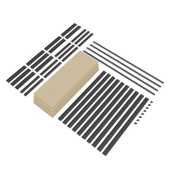 Regál 216x180x50 Metkas, Titan LM, 1500 kg, 5 políc, MDF, lakovaný, kovovy, regal 12