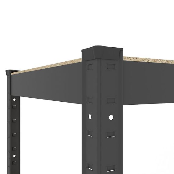 Regál 160x80x30 Metkas, Budget LM, 700 kg, 4 police, MDF, lakovaný, kovovy, regal 9