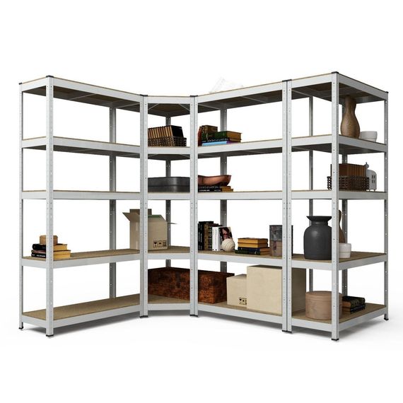 Regál 180x80x40 Metkas, Budget ZM, 875 kg, 5 políc, MDF, zinkovaný, kovovy, regal 9