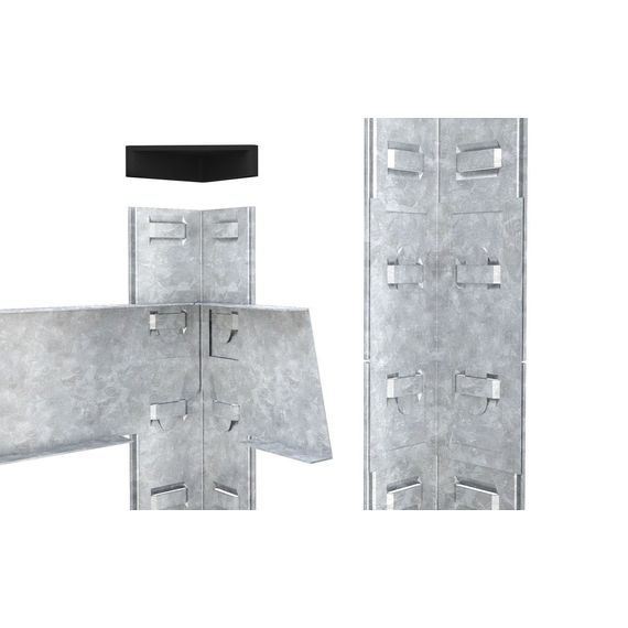 Regál 180x80x40 Metkas, Budget ZM, 875 kg, 5 políc, MDF, zinkovaný, kovovy, regal 11