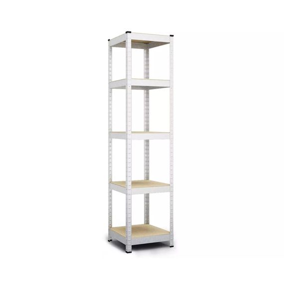 Uzke Regál 180x40x40 Metkas, Budget ZM, 875 kg, 5 políc, MDF, zinkovaný, kovovy