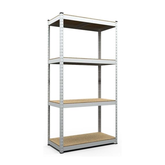 Regál 160x90x40 Metkas, Budget ZM, 700 kg, 4 police, MDF, zinkovaný, kovovy